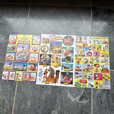 Micky Maus Disney Donald Duck Sticker Retro Rar Star Filme Konvolut 3 Blöcke