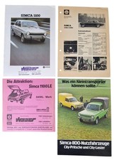 4x SIMCA 1100 Oldtimer