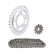 Kettensatz Kettenrad silber 32Z Ritzel 11Z für Zündapp M 50 Bergsteiger Typ 434