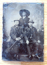 Altes Foto auf Metallplatte um 1890