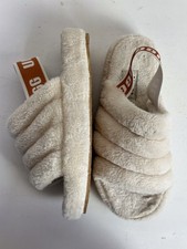 UGG Sandaletten Sandalen Teddy Sliders Gr. 37 Cremeweiß