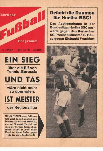 Fussball programmheft 63 64 - , 63/64