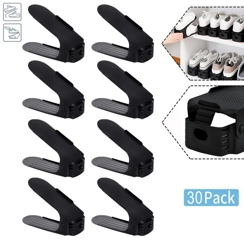 30x schwarz schuhregal - schwarz,