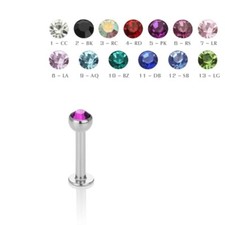 Piercing Labret Madonna Silber