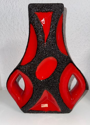 Roth guitar vase 312 pottery - roth,