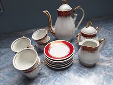 Vintage Mocca Service Für 6