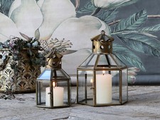 Laterne Antique Messing H16 cm