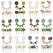 KUCHENDEKO Set CAKE TOPPER Kuchenstecker Kindergeburtstag Geburtstag Deko Party