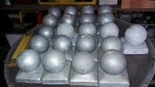 21 Pfostenkappen verzinkt 91x91mm Kugel Abdeckkappe für Pfosten Abdeckung 9x9 cm