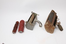 2x alte Tankroller, einmal für Plastikmasse + 2x 15cm Musterwalzen Strukturwalze