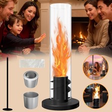 Kamin Tischkamin Indoor Tischfeuer Dekokamin Gartenkamin Tisch Mini Rund Kamin
