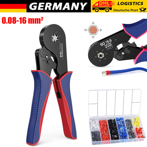 16mm crimpzange - 0,08-16mm²,