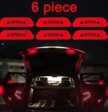 6 x Auto Tür Reflektierende Warnung Aufkleber Sticker Rückstrahler Sicherheit