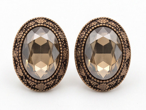 Vintage ohrclips bronze - vintage,