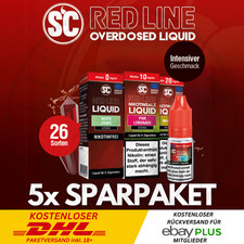 5x SC RED LINE E-Liquid