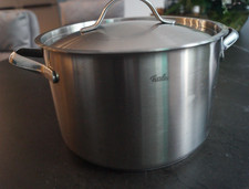 Fissler Kochtopf Topf 6Liter Edelstahl 25x16 cm 6 Liter mit Deckel