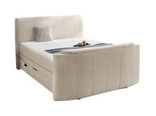 Boxspringbett Doppelbett Beige