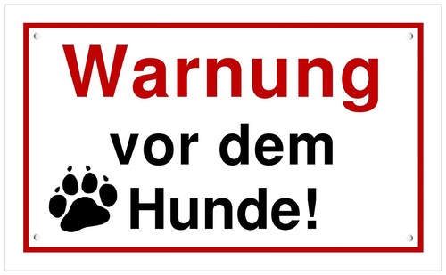Schild warnung vor dem - ☆,