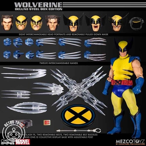 Mezco wolverine deluxe steel - wolverine,