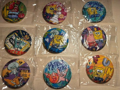 Spongebob button set 9x - spongebob,