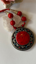 Collier Edelstein Koralle
