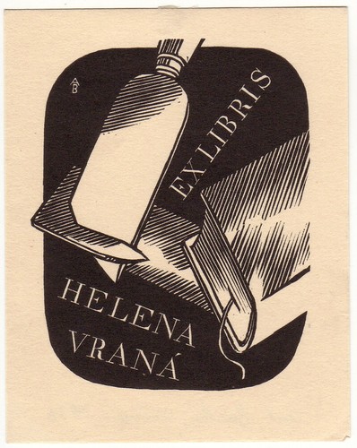 Antonin burka exlibris für - exlibris,