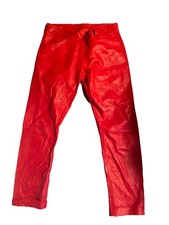 Lederhose Damen Rot Gr 38/40