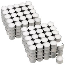200 Teelichter weiß mit