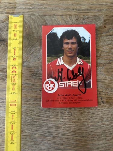 Autogramm arno wolf fc - autogramm, 1.fc