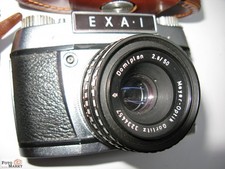 Ihagee Dresden Spiegelreflex-Kamera EXA I Objektiv Meyer Goerlitz Domiplan 50 mm