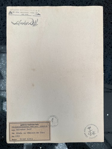 Salvador dali zeichnung auf - salvador,