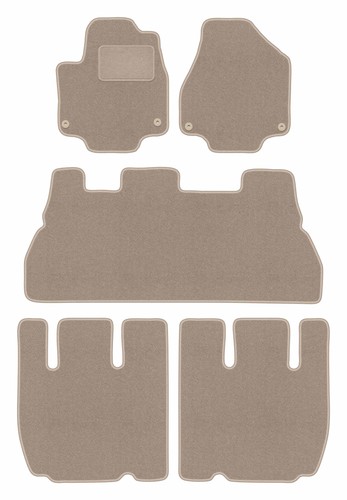 Auto fußmatten velours - auto-fußmatten, beige