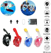 Tauchmaske Schnorchelmaske Vollgesichts mit Anti-Beschlag- für Erwachsene 