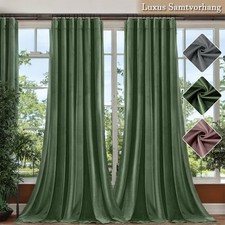2X Luxus Samtvorhang