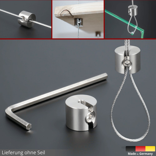 Seilklemme edelstahl v2a - v2a, für