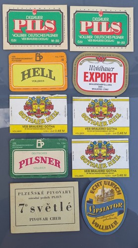 Bieretiketten ddr 70er jahre - bieretiketten,