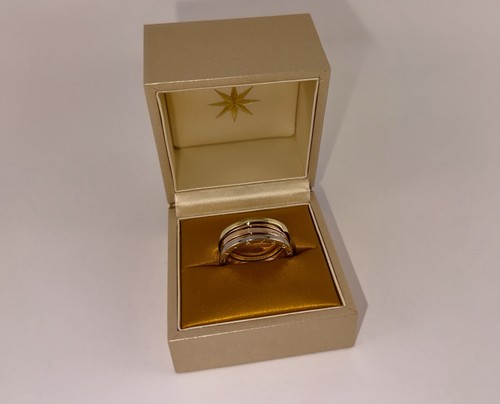 Bvlgari multi tone gold band - gold,