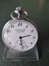 Chs. Tissot & Fils Depuis 1853 offene Taschenuh, Chrom poliert Ø49,5mm