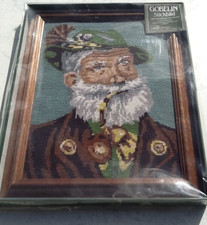 Gobelin Bild gestickt