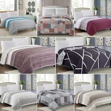 Tagesdecke Bettüberwurf Steppdecke 170x210 220x240 Grau Blau Schwarz Beige Braun