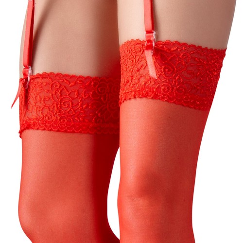 Strapse strümpfe rot l xl - rot,