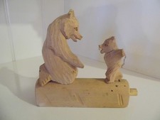 Handgeschnitzt  Mutter Spielt