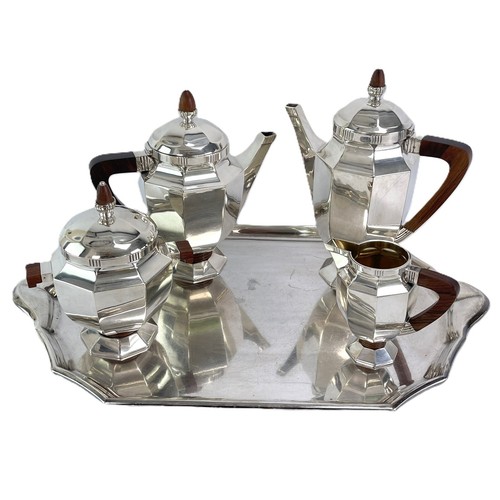 Art deco kaffee set - deco, versilbert