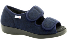Varomed Therapieschuhe Stockholm Damen Hausschuhe,Klett,Weite L,Marine,Gr.37-43