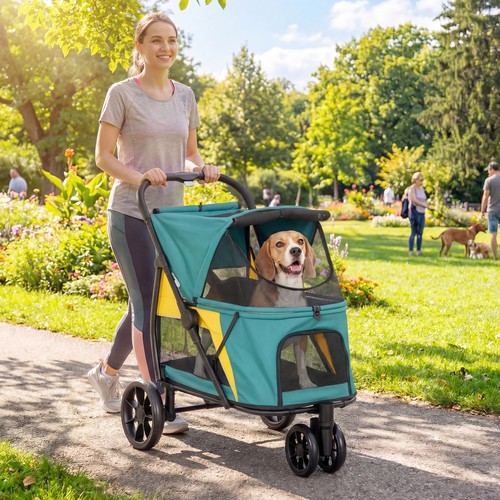 Pawhut hundewagen faltbar - pawhut,
