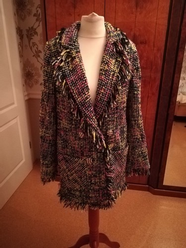 Damen mantel boucle blazer - mantel,
