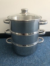 Dampfgartopf 20 cm mit 2 Einsätzen Dämpferole Dampfgarer Dampf-Topf Induktion