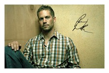 Paul Walker signierter A4
