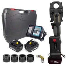 ES1525 Akku Presse Mini Pressmaschine Presszange Presswerkzeug TH16-32 30kN SET