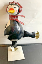 Dekofigur Pinguin -Eisläufer